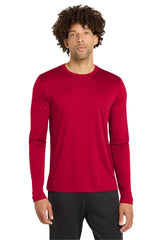 Sport - Tek ST420LS Posi - UV Pro Long Sleeve Tee | UPF 50 Sun Protection Performance Shirt Deep Red XS Long Sleeve T-Shirts
