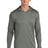 Sport - Tek ST420LSH Posi - UV Pro Long Sleeve Hoodie Dark Smoke Grey XS Performance Hoodies