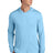 Sport - Tek ST420LSH Posi - UV Pro Long Sleeve Hoodie Light Blue XS Performance Hoodies