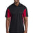 Sport - Tek ST655 Side Blocked Micropique Sport - Wick Polo Black/ Deep Red XS Polos/Knits