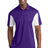 Sport - Tek ST655 Side Blocked Micropique Sport - Wick Polo Purple/ White XS Polos/Knits