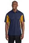 Sport - Tek ST655 Side Blocked Micropique Sport - Wick Polo True Navy/ Gold XS Polos/Knits