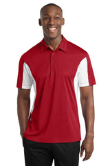 Sport - Tek ® Tall Side Blocked Micropique Sport - Wick ® Polo. TST655 - Sport - Tek TST655 True Red/ White LT Polos/Knits