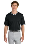 Sport - Tek ® Tough Mesh V - Neck Baseball Jersey ST221 - Sport - Tek ST221 Black XS Jerseys