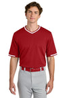 Sport - Tek ® Tough Mesh V - Neck Baseball Jersey ST221 - Sport - Tek ST221 True Red XS Jerseys