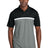 Sport - Tek ® UV Micropique Colorblock Polo ST741 - Sport - Tek ST741 Black/ Grey Concrete Heather/ White XS Polos/Knits