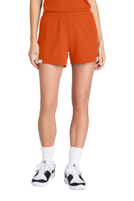 Sport - Tek ® Women's Club 5' Short LST442 - Sport - Tek LST442 Deep Orange/ White XS Bottoms