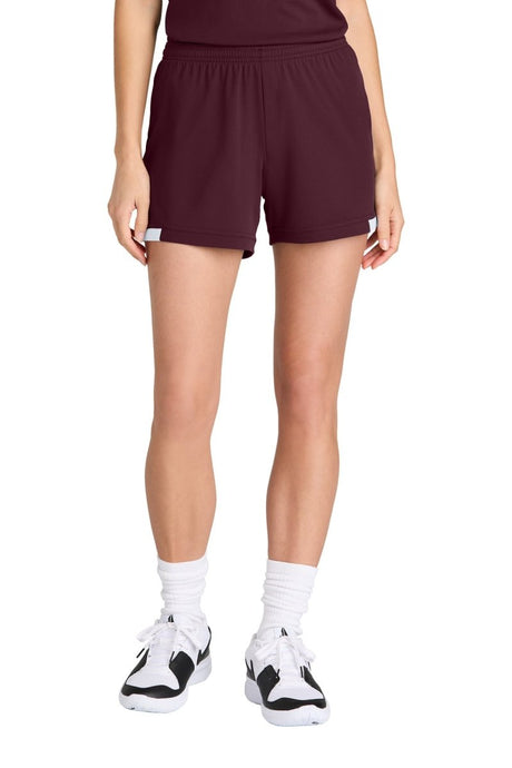 Sport - Tek ® Women's Club 5' Short LST442 - Sport - Tek LST442 Maroon/ White XS Bottoms