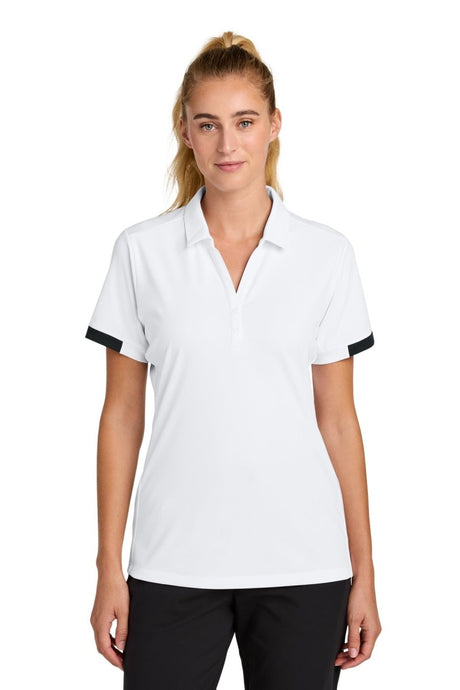 Sport - Tek ® Women's Club Colorblock Polo LST444 - Sport - Tek LST444 White/ Black XS Polos/Knits