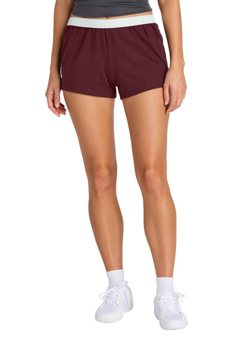 Sport - Tek ® Women's Jersey Knit Squad Short LST311 - Sport - Tek LST311 Maroon XS Bottoms