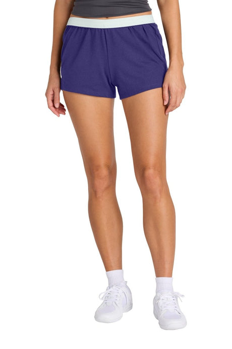 Sport - Tek ® Women's Jersey Knit Squad Short LST311 - Sport - Tek LST311 Purple XS Bottoms