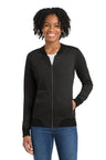 Sport - Tek ® Women's Lightweight French Terry Bomber LST274 - Sport - Tek LST274 Heather Black XS Outerwear