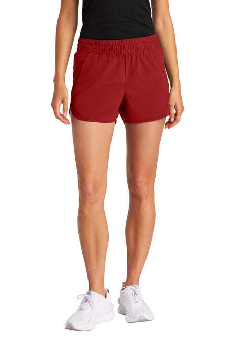 Sport - Tek ® Women's Repeat Swift Short LST484 - Sport - Tek LST484 Deep Red XS Activewear