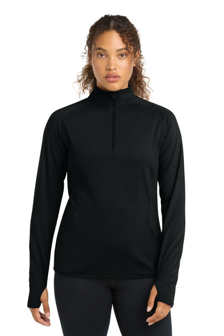 Sport - Tek ® Women's Sport - Wick ® Stretch 1/4 - Zip Pullover. LST850 - Sport - Tek LST850 Black XS Activewear
