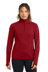 Sport - Tek ® Women's Sport - Wick ® Stretch 1/4 - Zip Pullover. LST850 - Sport - Tek LST850 Deep Red XS Activewear