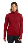 Sport - Tek ® Women's Sport - Wick ® Stretch 1/4 - Zip Pullover. LST850 - Sport - Tek LST850 Deep Red XS Activewear
