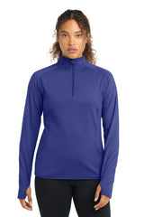 Sport - Tek ® Women's Sport - Wick ® Stretch 1/4 - Zip Pullover. LST850 - Sport - Tek LST850 Iris Purple XS Activewear