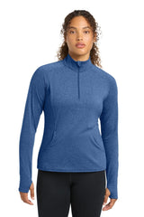 Sport - Tek ® Women's Sport - Wick ® Stretch 1/4 - Zip Pullover. LST850 - Sport - Tek LST850 True Royal Heather XS Activewear