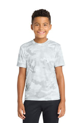 Sport - Tek ® Youth CamoHex Tee. YST370 - Sport - Tek YST370 White XS Youth T-Shirts