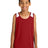 Sport - Tek ® Youth Club Track Tank YST446 Deep Red/ White XS Tank Tops