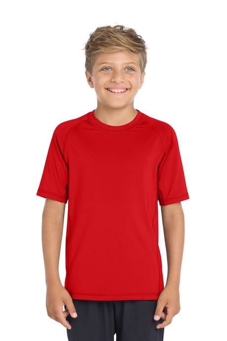 Sport - Tek ® Youth Rashguard Tee. YST470 - Sport - Tek YST470 True Red XS Catcher’s Gear