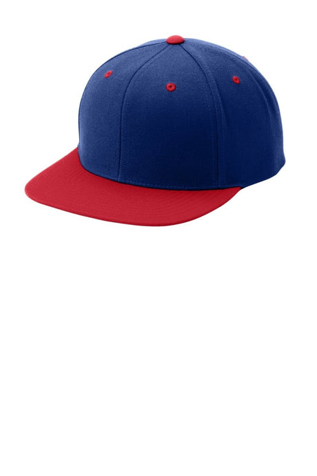 Sport - Tek ® YP Classics ® Flat Bill Snapback Cap. STC19 - Sport - Tek STC19 True Royal/ True Red OSFA Hats