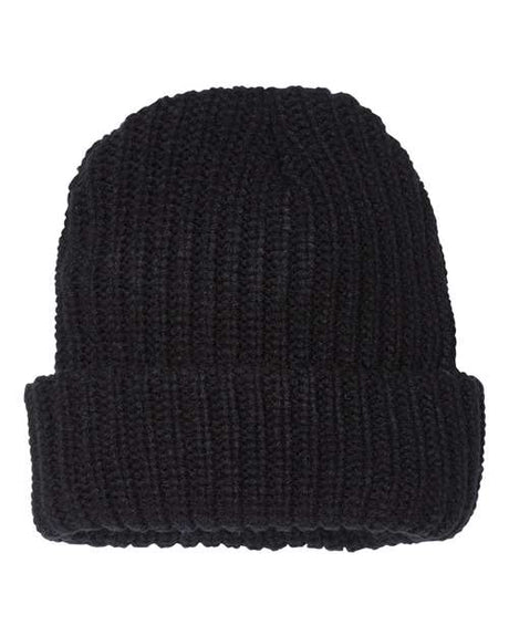 Sportsman 12" Chunky Cuffed Beanie - Sportsman SP90 Black One Size Beanies