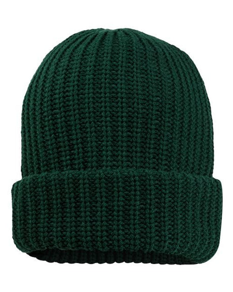 Sportsman 12" Chunky Cuffed Beanie - Sportsman SP90 Forest Green One Size Beanies
