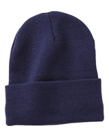 Sportsman 12" Fleece Lined Cuffed Beanie - Sportsman SP12FL Black One Size Beanies