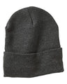 Sportsman 12" Fleece Lined Cuffed Beanie - Sportsman SP12FL Heather Charcoal One Size Beanies