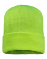 Sportsman 12" Fleece Lined Cuffed Beanie - Sportsman SP12FL Safety Yellow One Size Beanies