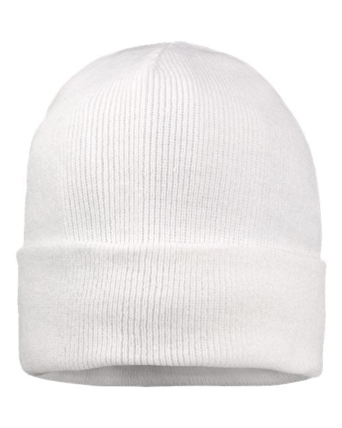 Sportsman 12" Fleece Lined Cuffed Beanie - Sportsman SP12FL White One Size Beanies