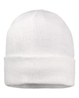 Sportsman 12" Fleece Lined Cuffed Beanie - Sportsman SP12FL White One Size Beanies