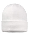 Sportsman 12" Fleece Lined Cuffed Beanie - Sportsman SP12FL White One Size Beanies