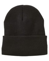 Sportsman 12" Jersey Lined Cuffed Beanie - Sportsman SP12JL Black One Size Beanies