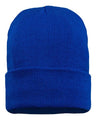 Sportsman 12" Jersey Lined Cuffed Beanie - Sportsman SP12JL Royal One Size Beanies