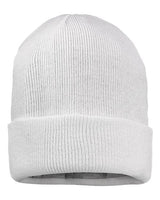 Sportsman 12" Jersey Lined Cuffed Beanie - Sportsman SP12JL White One Size Beanies