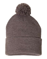 Sportsman 12" Pom - Pom Cuffed Beanie - Sportsman SP15 Gold One Size Beanies