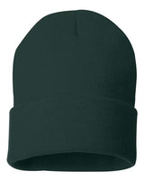 Sportsman 12" Solid Cuffed Beanie - Sportsman SP12 Forest One Size Beanies