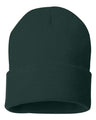 Sportsman 12" Solid Cuffed Beanie - Sportsman SP12 Forest One Size Beanies