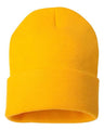 Sportsman 12" Solid Cuffed Beanie - Sportsman SP12 Gold One Size Beanies