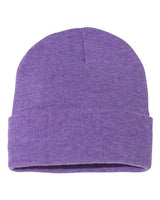 Sportsman 12" Solid Cuffed Beanie - Sportsman SP12 Heather Purple One Size Beanies
