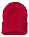 Sportsman 12" Solid Cuffed Beanie - Sportsman SP12 Red One Size Beanies