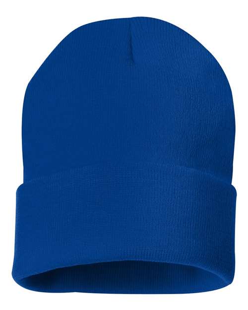 Sportsman 12" Solid Cuffed Beanie - Sportsman SP12 Royal Blue One Size Beanies