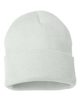 Sportsman 12" Solid Cuffed Beanie - Sportsman SP12 White One Size Beanies