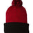 Sportsman 12" Speckled Pom - Pom Cuffed Beanie - Sportsman SP70 Red/ Black One Size Beanies