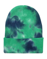 Sportsman 12" Tie - Dyed Cuffed Beanie - Sportsman SP412 Ocean One Size Beanies
