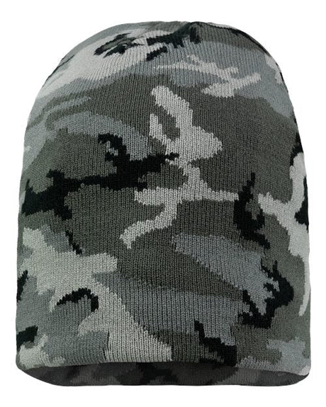 Sportsman 8" Beanie - Sportsman SP08 Grey Camo One Size Beanies