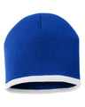 Sportsman 8" Bottom - Striped Beanie - Sportsman SP09 Royal/ White One Size Beanies