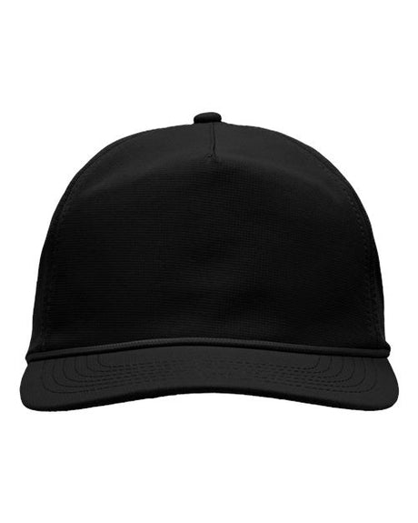 Sportsman Five - Panel Ripstop Cap - Sportsman SP1200 Black Adjustable Hats